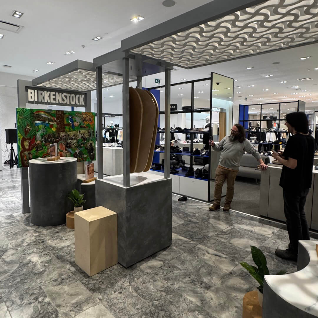 Birkenstock Holt Renfrew activation display